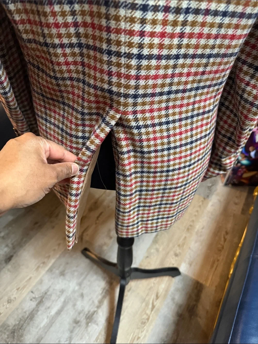Golden House Men's Multi-Color Houndstooth Blazer - 100% Cashmere